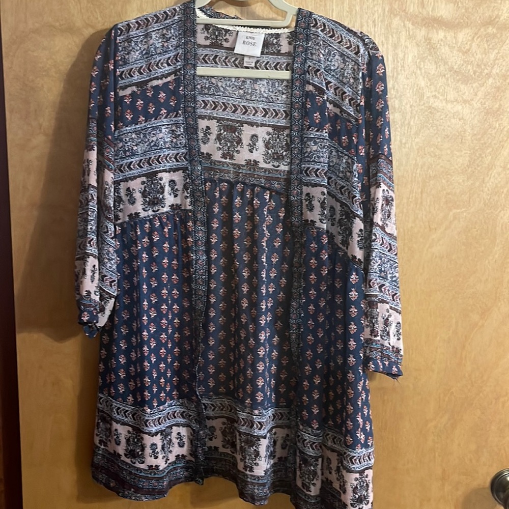 Silky navy cardigan
